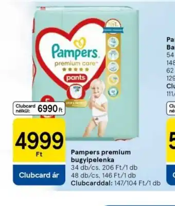 Tesco Pampers Premium Care Pants ajánlat