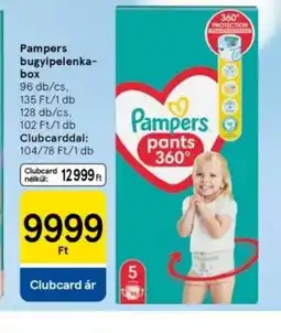 Tesco Pampers bugyipelenka-box ajánlat