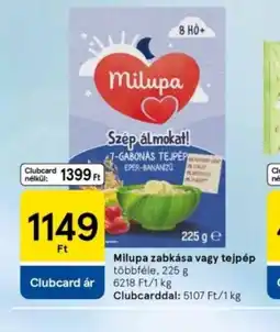 Tesco Milupa zabkása vagy tejpor ajánlat