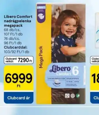 Tesco Libero Comfort nadrágpelenka megapack ajánlat