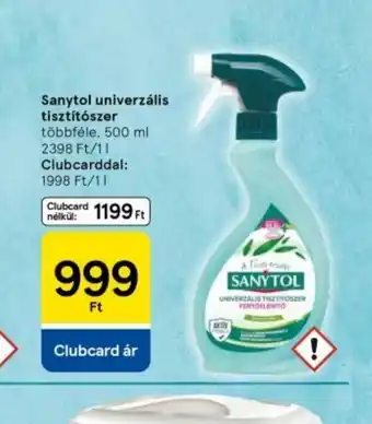 Tesco Sanytol univerzális tisztítszer ajánlat