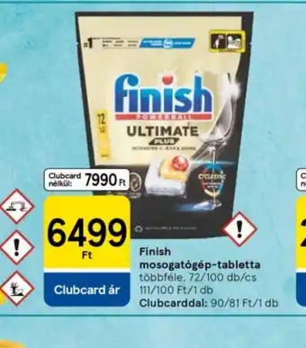 Tesco Finish Ultimate Mosogatgép-tabletta ajánlat