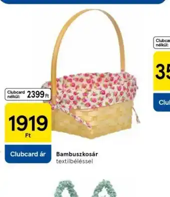 Tesco Bambusz kosár ajánlat