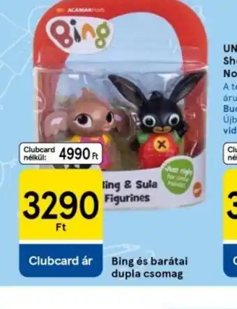 Tesco Bing és barátai dupla csomag ajánlat