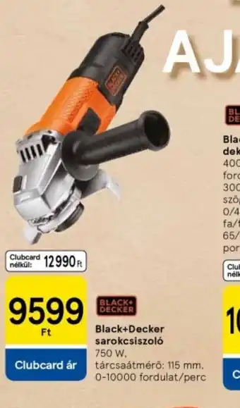 Tesco Black+Decker sarokcsiszol ajánlat