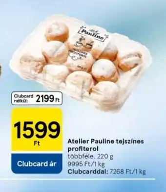 Tesco Atelier Pauline tejszínes profitrol ajánlat