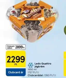 Tesco Ledo Quattro Jégkrém ajánlat