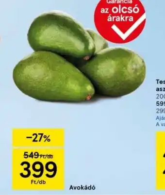 Tesco Avokád ajánlat