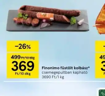 Tesco Finomino füstölt kolbász ajánlat