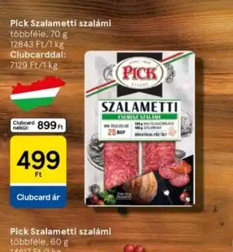 Tesco Pick Szalametti szalámi ajánlat