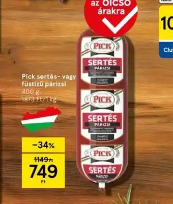 Tesco Pick sertés- vagy füstölt párti ajánlat