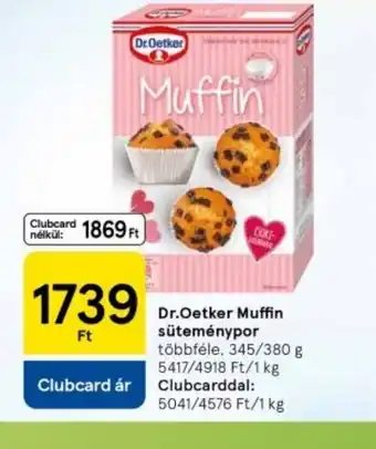 Tesco Dr. Oetker Muffin sütőpor ajánlat