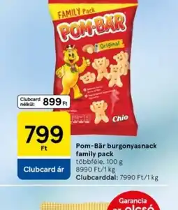 Tesco Pom-Bar burgonya snac ajánlat