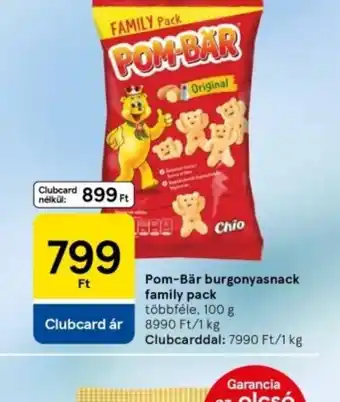 Tesco Pom-Bar burgonya snac ajánlat