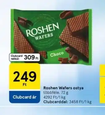 Tesco Roshen Wafers ostya ajánlat