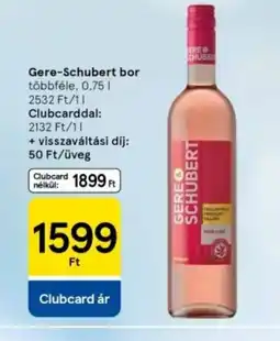 Tesco Gere-Schubert bor ajánlat