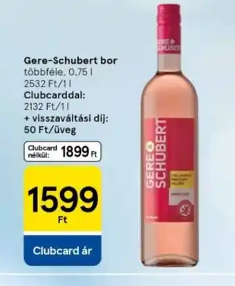 Tesco Gere-Schubert bor ajánlat