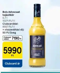 Tesco Bols Advocaat tojáslikőr ajánlat