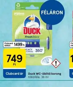 Tesco Duck WC-öblítő korong ajánlat