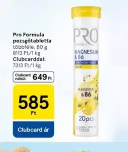 Tesco Pro Formula pezsgőtabletta ajánlat