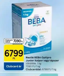 Tesco Nestlé Beba Optipro Junior Italpor vagy tápszer ajánlat