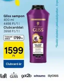 Tesco Gliss sampon ajánlat