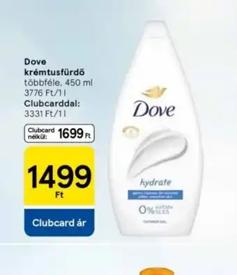 Tesco Dove krémtusfürdő ajánlat