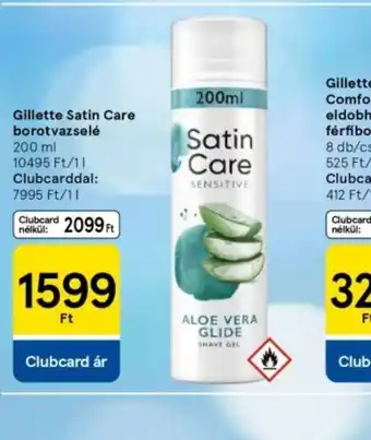 Tesco Gillette Satin Care borotvazselé ajánlat