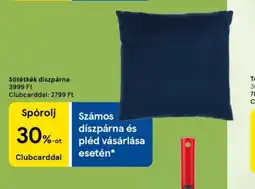 Tesco Számos díszpárna és pléd vásárlása esetén ajánlat