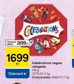 Tesco Celebrations vegyes válogatás ajánlat