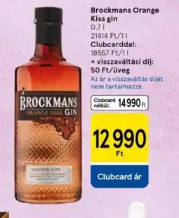 Tesco Brockmans Orange Kiss gin ajánlat