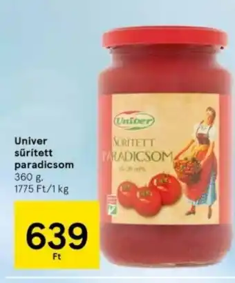 Tesco Univer sűrített paradicsom ajánlat