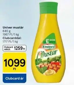 Tesco Univer mustár ajánlat