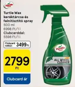 Tesco Turtle Wax keréktárcsa és felnitisztító spray ajánlat