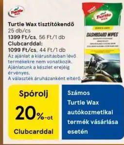 Turtle Wax tisztítókendő