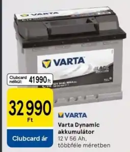 Tesco Varta Dynamic akkumulátor ajánlat