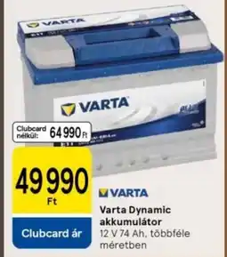 Tesco Varta Dynamic akkumulátor ajánlat