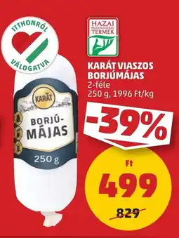 PENNY Karát viaszos borjúmájas ajánlat