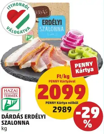 PENNY Dárdás erdélyi szalonna ajánlat