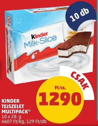 PENNY Kinder tejszelet multipack ajánlat