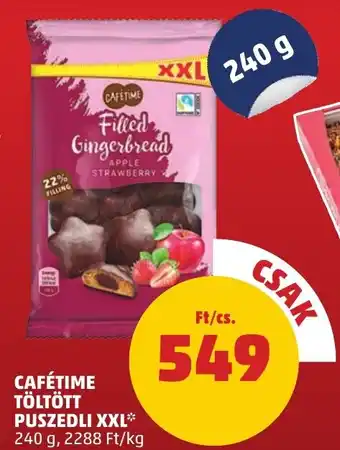 PENNY Cafétime töltött puszedli XXL ajánlat