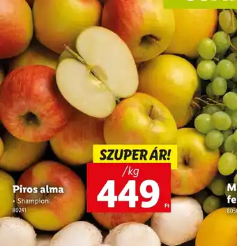 Lidl Piros alma ajánlat