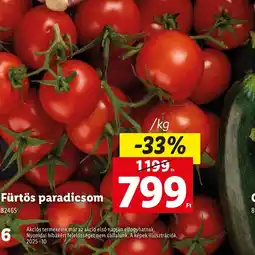 Lidl Fürtös paradicsom ajánlat