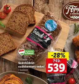 Lidl Trend+ Szénhidrát-csökkentett vekni ajánlat