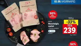 Lidl Pikok Nosztalgia szelet ajánlat