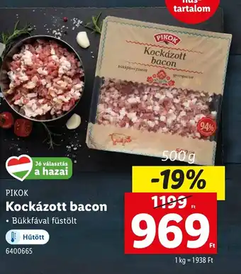 Lidl Pikok Kockázott Bacon ajánlat