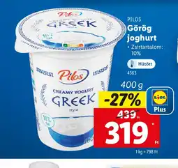 Lidl Pilos Görög Joghurt ajánlat