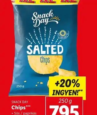 Lidl Snack Day Chips Salted ajánlat