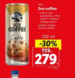 Lidl HELL Ice Coffee Latte ajánlat