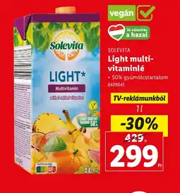 Lidl Solevita Light multi-vitaminlé ajánlat